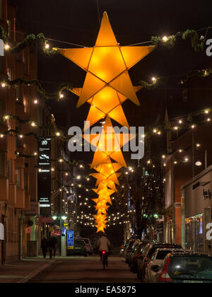 Weihnachtsstimmung in Norrköping, Schweden. Stockfoto