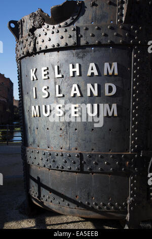Eingang zum Kelham Insel-Museum, Sheffield, South Yorkshire, Großbritannien Stockfoto