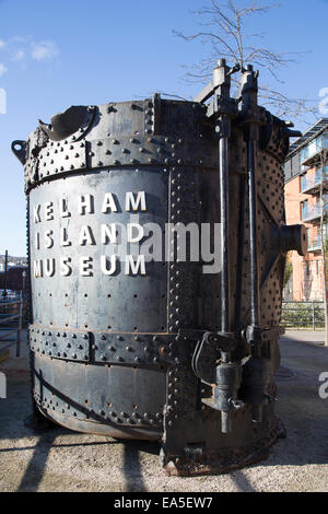 Eingang zum Kelham Insel-Museum, Sheffield, South Yorkshire, Großbritannien Stockfoto