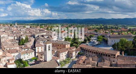 Blick auf Gubbio, Umbrien, Italien Stockfoto