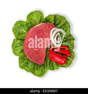 Frisches rohes Fleisch Stockfoto