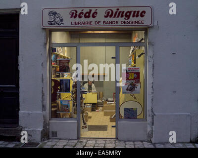 Cognac in Frankreich Charente-Abteilung stellt aus seiner langen Geschichte in der Altstadt "Vieux Cognac" genannt. Stockfoto