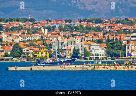 Zadar Küste Meerblick Organe Stockfoto