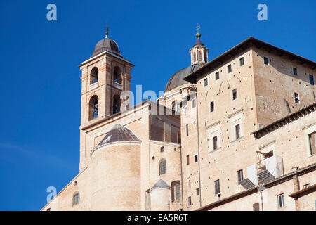 Palazzo Ducale, Urbino (UNESCO Weltkulturerbe), Le Marche, Italien Stockfoto