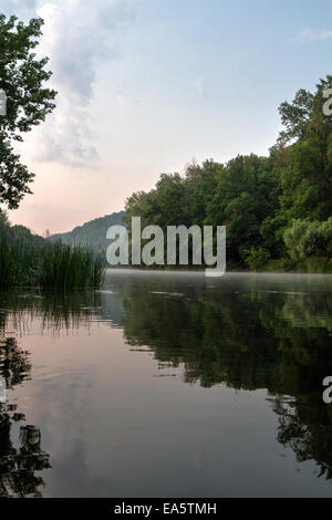 Fluss Siwerskyj Donez Stockfoto