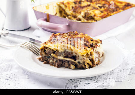 Lasagne Stockfoto