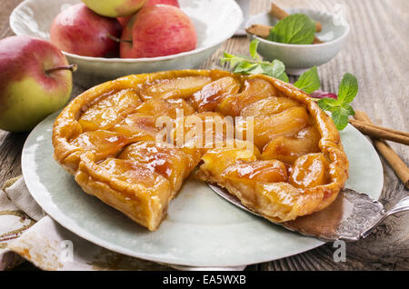 Apfel Tarte tatin Stockfoto