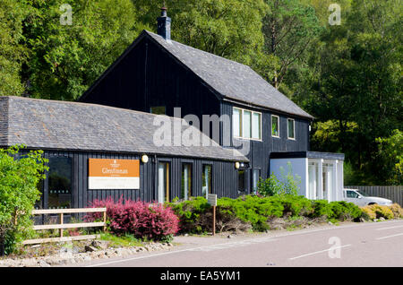 Glenfinnan National Trust for Scotland Visitor Centre, Glenfinnan, Lochaber, Inverness-Shire, Highland, Schottland, Vereinigtes Königreich Stockfoto