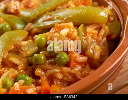 Arroz ein la Mexicana Stockfoto