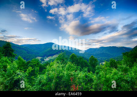 Tal in der Nähe von Maggie Valley North carolina Stockfoto