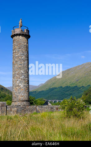 Glenfinnan Monument, Lochaber, Inverness-shire, Highlands, Schottland, Großbritannien Stockfoto