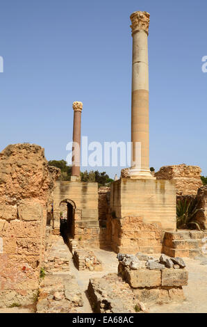 Carthage Ruinen in Tunesien Stockfoto