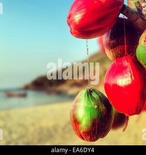 Thailand, Koh Phangan Thong Nai Pan, Kokosnüsse Stockfoto