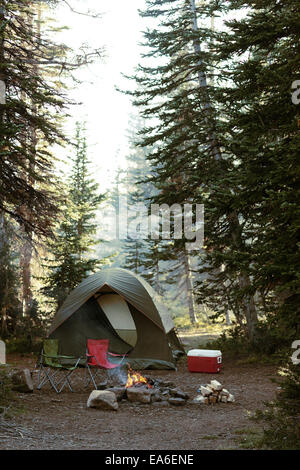 USA, Utah, Uinta National Forest, leeren Campingplatz Stockfoto