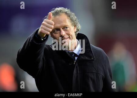 Kopenhagen, Dänemark. 6. November 2014. UEFA-Europa-Cup Fußball, Gruppenphase. FC Kopenhagen gegen Club Brügge.  Cheftrainer Michel Preud'Homme von Club Brugge Credit: Action Plus Sport Bilder/Alamy Live News Stockfoto