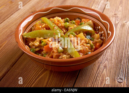 Arroz ein la Mexicana Stockfoto