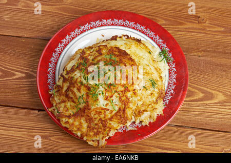 Boxty l irische Kartoffelpuffer. Stockfoto