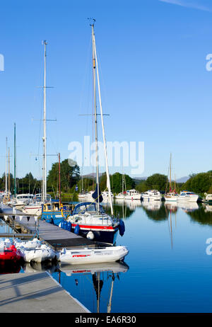 Caledonian Canal, Banavie, Lochaber, Highland, Schottland, Vereinigtes Königreich Stockfoto