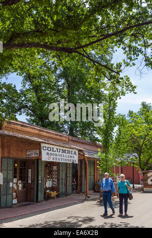 Buchhandlung in der alten Goldminen Stadt Columbia, Columbia State Historic Park, Tuolumne County, Kalifornien, USA Stockfoto