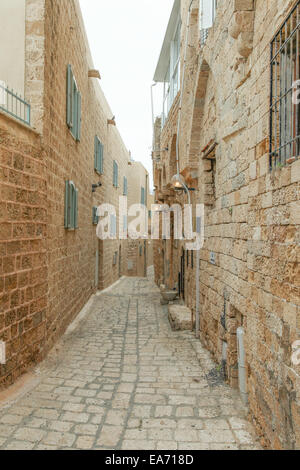 Typische Gasse in Jaffa, Tel Aviv - Israel Stockfoto