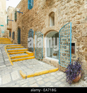 Typische Gasse in Jaffa, Tel Aviv - Israel Stockfoto
