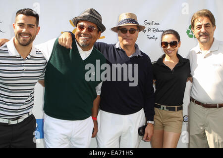 7. jährliche George Lopez Celebrity Golf Classic präsentiert von Sabra Salsa im Lakeside Golfclub mit: Jesse Metcalfe, George Lopez, Andy Garcia, Aimee Garcia, Joe Montegna Where: Toluca Lake, Kalifornien, Vereinigte Staaten, wann: 5. Mai 2014 Stockfoto