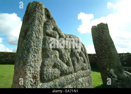 König Donierts Stein auf Bodmin Moor Cornwall Stockfoto