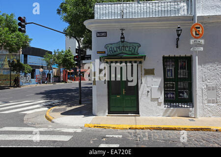 El Viejo Almacen. San Telmo, Buenos Aires. Argentinien. Stockfoto