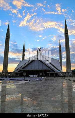 Glorreiche Faisal Moschee Stockfoto