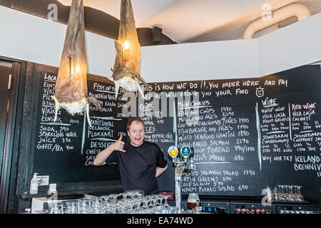 Reykjavik-Fisch, ein Fisch & Chips Restaurant in der Innenstadt von Reykjavik, Island. Stockfoto