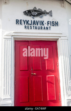 Reykjavik-Fisch, ein Fisch & Chips Restaurant in der Innenstadt von Reykjavik, Island. Stockfoto