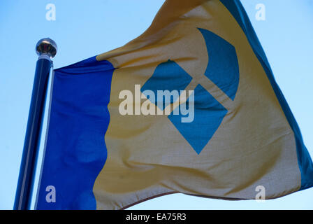 Flagge St. Vincent Grenadinen Stockfoto