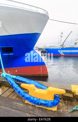 Arbeiten Fischerboot in den wichtigsten Arbeiten Hafen von Reykjavik; Island. Stockfoto