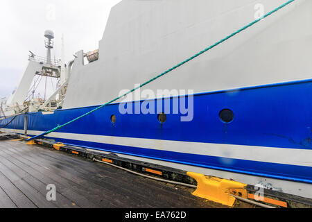 Arbeiten Fischerboot in den wichtigsten Arbeiten Hafen von Reykjavik; Island. Stockfoto