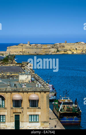 Blick von Valletta, Malta. Stockfoto