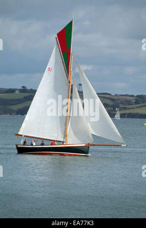 Falmouth Oyster Festival arbeiten Regatta Segeln Stockfoto