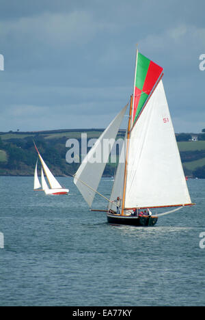 Falmouth Oyster Festival arbeiten Regatta Segeln Stockfoto