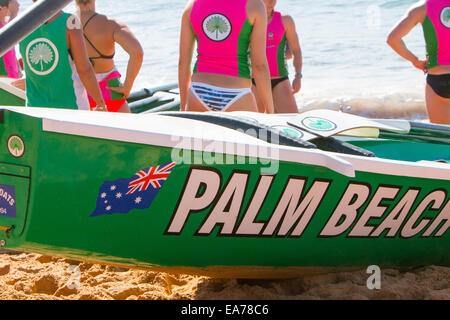 Sydney, Australien. 8. November 2014. Sommer-Classics Renn-Wettbewerb unter Surfclubs befindet sich auf Sydneys Nordstrände beginnt am Bilgola Beach. Australien-Credit: Martin Beere/Alamy Live News Stockfoto