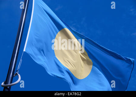 Palau-Flagge Stockfoto