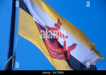 Brunei-Flagge Stockfoto