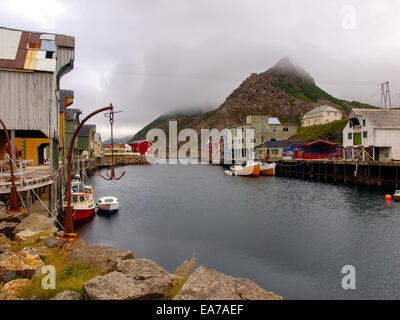 Nyksund - alte Wal Dorf Stockfoto