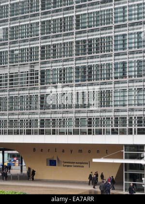 Berlaymont-Gebäude, Sitz der Europäischen Kommission in Brüssel, Belgien, Europa Stockfoto