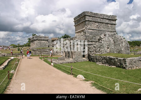 Maya-Ruinen in Tulum, Mexiko Stockfoto