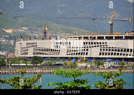 Bau des neuen SM Seaside City Mall Cebu City Philippinen Stockfoto
