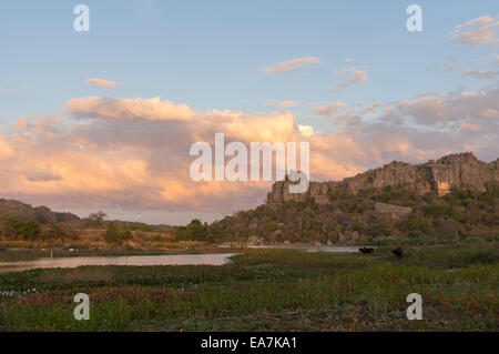 Blick vom Iharana bush Camp Madagaskar Stockfoto