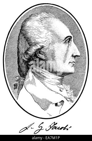 Friedrich Heinrich Jacobi, 1743-1819, ein deutscher Philosoph, Jurist, Geschäftsmann und Schriftsteller, Portait von Friedrich Heinrich Jac Stockfoto