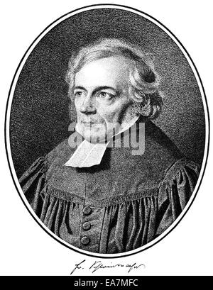 Friedrich Daniel Ernst Schleiermacher, 1768-1834, protestantischer Theologe, Altphilologe, Philosoph, Schriftsteller, politische t Stockfoto