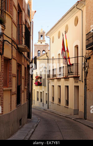 Straße in Arevalo. Segovia, Spanien Stockfoto