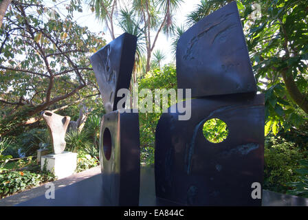 Barbara Hepworth Museum Garten Skulpturen St Ives Penwith West Cornwall South West England UK Stockfoto