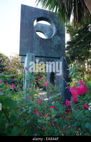 Barbara Hepworth Museum Garten Skulpturen St Ives Penwith West Cornwall South West England UK Stockfoto